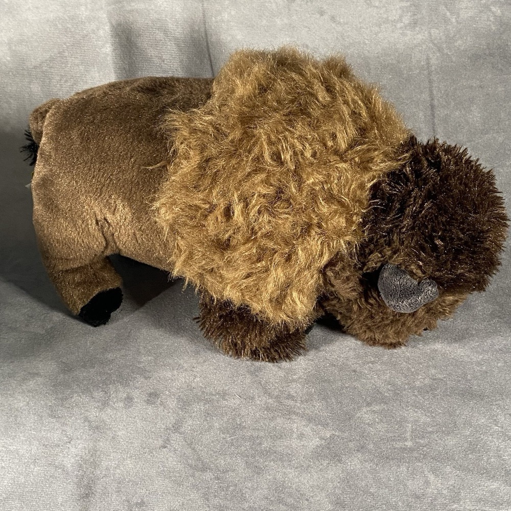 Wild Republic K&M International Buffalo Bison Plush Stuffed Animal Realistic